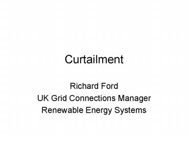 Curtailment