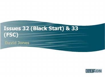 Issues 32 (Black Start)