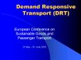 Demand Responsive Transport DRT PowerPoint PPT Presentation