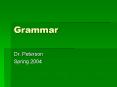 Grammar PowerPoint PPT Presentation