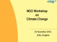 NGO Workshop on Climate Change PowerPoint PPT Presentation