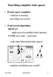 Searching complete state spaces