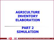AGRICULTURE INVENTORY ELABORATION PART 2 SIMULATION