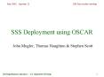 SSS Deployment using OSCAR PowerPoint PPT Presentation