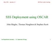 SSS Deployment using OSCAR