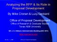 Analyzing the RFP PowerPoint PPT Presentation