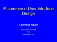 E-commerce User Interface Design PowerPoint PPT Presentation
