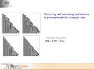 Detecting and measuring randomness in processalgebraic computations
