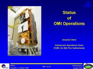 Status of OMI Operations