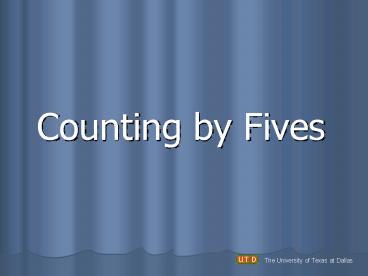 Counting by Fives