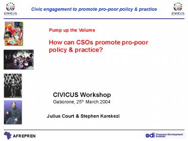 Bridging Research and Policy