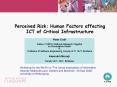 Perceived Risk: Human Factors affecting ICT of Critical Infrastructure PowerPoint PPT Presentation