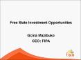 Free State Investment Opportunities PowerPoint PPT Presentation