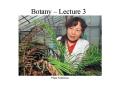 Botany Lecture 3 PowerPoint PPT Presentation