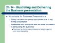 Ch 14 Illustrating and Delivering the Business presentation PowerPoint PPT Presentation