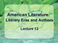 American Literature: PowerPoint PPT Presentation