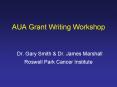 AUA Grant Writing Workshop PowerPoint PPT Presentation