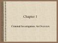 Criminal Investigation: An Overview PowerPoint PPT Presentation