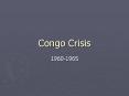 Congo Crisis PowerPoint PPT Presentation