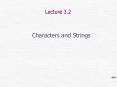 Characters and Strings PowerPoint PPT Presentation