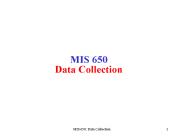MIS 650 Data Collection
