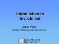 Introduction to Investment PowerPoint PPT Presentation