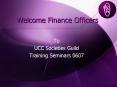 Welcome Finance Officers PowerPoint PPT Presentation