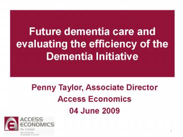 Penny Taylor, Associate Director