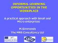 INFORMAL LEARNING OPPORTUNITIES IN THE WORKPLACE PowerPoint PPT Presentation