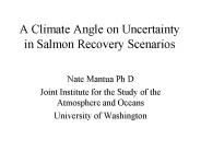 A Climate Angle on Uncertainty in Salmon Recovery Scenarios