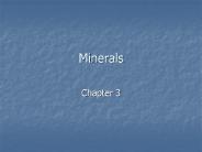 Minerals