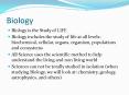 Biology PowerPoint PPT Presentation