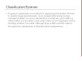Classification Systems PowerPoint PPT Presentation