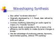 Waveshaping Synthesis PowerPoint PPT Presentation