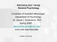 PSYCHOLOGY 11002 General Psychology PowerPoint PPT Presentation