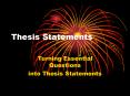 Thesis Statements PowerPoint PPT Presentation