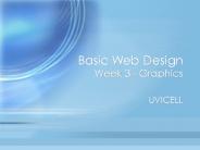 Basic Web Design Week 3 Graphics