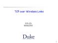 TCP over Wireless Links PowerPoint PPT Presentation