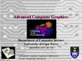 Advanced Computer Graphics: PowerPoint PPT Presentation