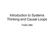 Introduction to Systems Thinking and Causal Loops