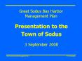 Great Sodus Bay Harbor Management Plan PowerPoint PPT Presentation