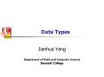 Data Types PowerPoint PPT Presentation