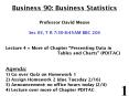 Business 90: Business Statistics PowerPoint PPT Presentation