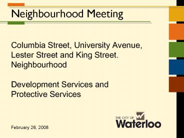 Neighbourhood Meeting