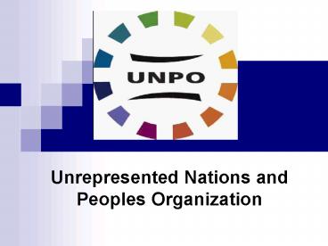Unrepresented Nations and Peoples Organization
