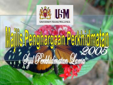 Majlis Penghargaan Perkhidmatan