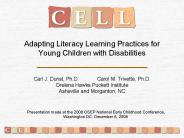 Adapting Literacy Learning Practices for