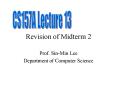 Revision of Midterm 2 PowerPoint PPT Presentation