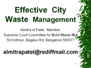 Effective City Waste Management