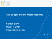 The Budget and the Macroeconomy